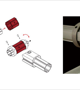 精益管旋轉套安裝示意圖