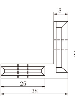 鋁型材角槽連接件物理參數1 鋁型材角槽連接件物理參數1