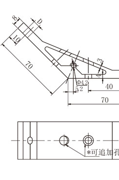 4545規格鋁型材135度角件物理參數1 4545規格鋁型材135度角件物理參數1