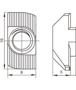 鋁型材T型螺母物理參數 鋁型材T型螺母物理參數