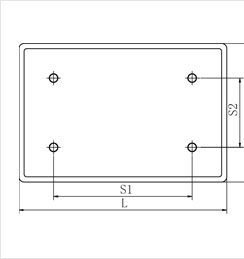 80120鋁型材端面蓋板二維圖 80120鋁型材端面蓋板二維圖